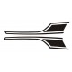 KIT Adesivi Strisce VESPA PX - Striped Sticker Mudguard Fender