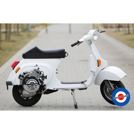 Sticker Decal Vespa PK Engine - Roba da Vespisti - Scooterwear