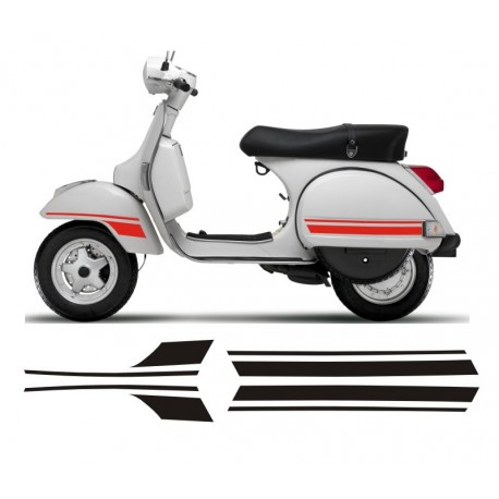 KIT Adesivi Strisce VESPA PX - Striped Sticker - Roba da Vespisti -  Scooterwear