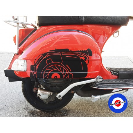 Sticker Decal Vespa PX Classic Engine - Roba da Vespisti - Scooterwear